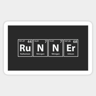 Runner (Ru-N-N-Er) Periodic Elements Spelling Sticker